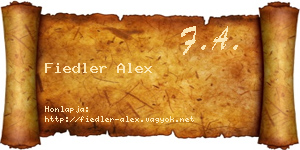 Fiedler Alex névjegykártya